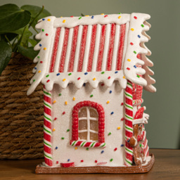 Samuel Alexander Light Up Gingerbread Candy Cabin Christmas Decoration 20cm - Size: 20 x 15 x 15cm - Multi - Wilko - thumbnail 7
