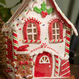 Samuel Alexander Light Up Gingerbread Candy Cabin Christmas Decoration 20cm - Size: 20 x 15 x 15cm - Multi - Wilko - thumbnail 6
