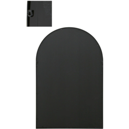 The Arcus Black Arched Metal Wall Mirror 120 x 80cm - MirrorOutlet - Wilko - thumbnail 5