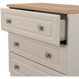 Crowndale Norfolk 3 Drawer Kashmir Ash and Bardolino Oak Chest of Drawers Ready Assembled - Kashmir Ash & Bardolino Oak - Wilko - thumbnail 6