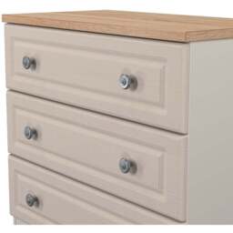 Crowndale Norfolk 3 Drawer Kashmir Ash and Bardolino Oak Chest of Drawers Ready Assembled - Kashmir Ash & Bardolino Oak - Wilko - thumbnail 7