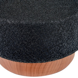 Pacific Lifestyle Elio Black and Wood Effect Textured Ceramic Table Lamp - Wilko - thumbnail 5