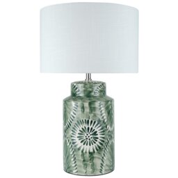 Shaylee Table Lamp - Green - Wilko