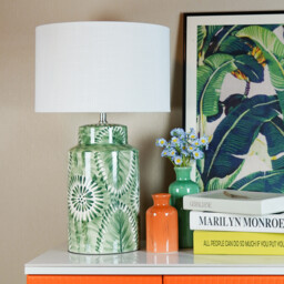 Shaylee Table Lamp - Green - Wilko - thumbnail 2