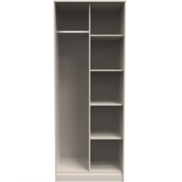 Crowndale Hong Kong Ready Assembled Kashmir Ash Tall Open Wardrobe - Size: Doorless - Cream - Wilko - thumbnail 4