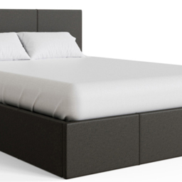 GFW King Size Grey Hopsack Fabric End Lift Ottoman Bed with Bonnell Mattress - Wilko - thumbnail 7
