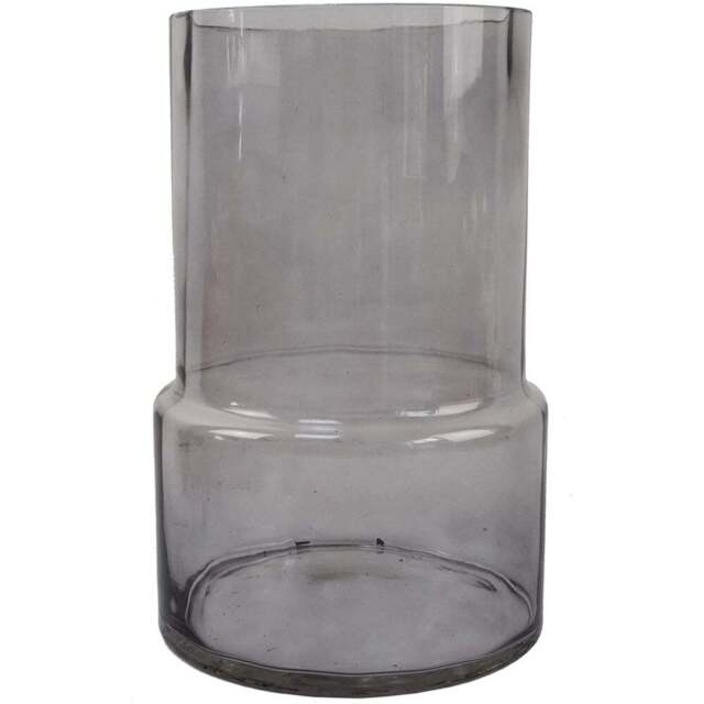 Botanik Smoke Grey Glass Vase 26cm - Size: 26 x 17 x 17cm - Wilko - image 1