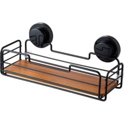 Oslo Bamboo Rectangle Rack - Black - Wilko - thumbnail 1
