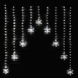 Samuel Alexander 320 Cool White LED Snowflake Curtain Lights - Size: 120 x 125 x 120cm - Wilko - thumbnail 7