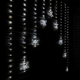 Samuel Alexander 320 Cool White LED Snowflake Curtain Lights - Size: 120 x 125 x 120cm - Wilko - thumbnail 3