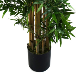 Botanik Oriental Bamboo Artificial Plant in Pot 4ft - Size: 120 x 60 x 60cm - Green - Wilko - thumbnail 5