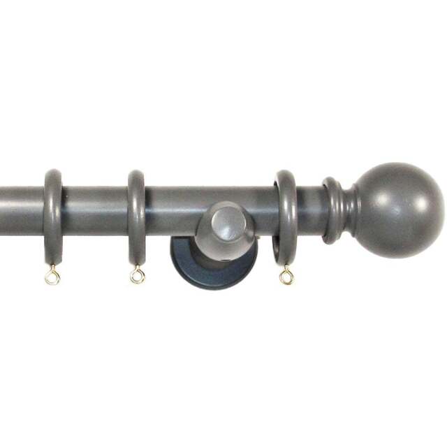 Richmond 150cm Slate Grey Curtain Pole - Wilko - image 1