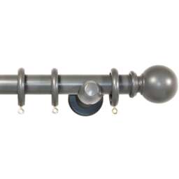 Richmond 150cm Slate Grey Curtain Pole - Wilko - thumbnail 1