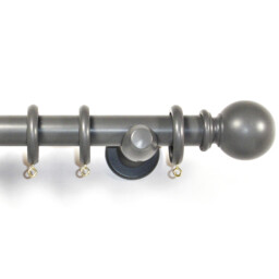 Richmond 150cm Slate Grey Curtain Pole - Wilko - thumbnail 4