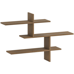 Decortie Leo Dark Oak Effect Modern Floating Shelf - Size: 80.5 x 123 x 22cm - Brown - Wilko - thumbnail 3