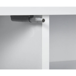 Portland 2 Door 2 Shelf White Floating TV Stand Cabinet - Size: 140 x 30 x 30cm - Wilko - thumbnail 7