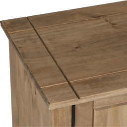 Seconique Panama 2 Door 2 Shelf Natural Wax Flat Screen TV Unit - Size: 40 x 120 x 50cm - Brown - Wilko - thumbnail 6