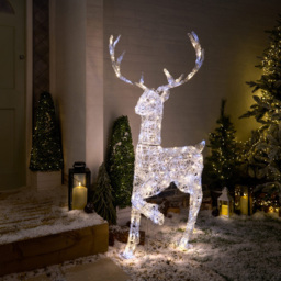 LED Clear Acrylic Stag - Wilko - thumbnail 1