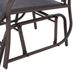 Outsunny Glider Rocking Chair & Table - Size: 92 x 72 x 62.5cm - Grey - Wilko - thumbnail 6