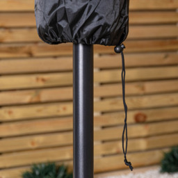 Samuel Alexander 2.7m Black Havana Garden Patio Parasol with Crank Handle and Cover - Wilko - thumbnail 5