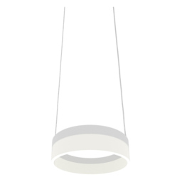Milagro Ring White LED Pendant Lamp 230V - Size: 20 x 20 x 90cm - Wilko - thumbnail 3