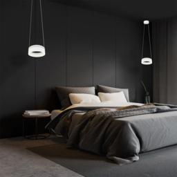 Milagro Ring White LED Pendant Lamp 230V - Size: 20 x 20 x 90cm - Wilko - thumbnail 4
