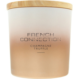 French Connection Metallic Collection Champagne Truffle Scented Candle - Size: 11.3 x 10.6 x 10.5cm - n/a - Wilko