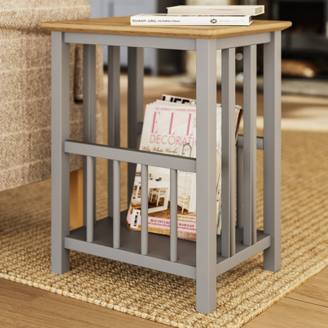 FWStyle Taberno Dove Grey Magazine Table - Wilko - image 1