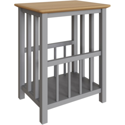 FWStyle Taberno Dove Grey Magazine Table - Wilko - thumbnail 3