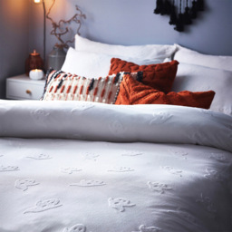 furn. Ghost Super King White Duvet Set - Wilko - thumbnail 4