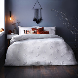 furn. Ghost Super King White Duvet Set - Wilko - thumbnail 1