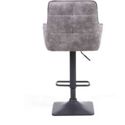 Orion Dark Grey Suede Effect Bar Stool Set of 2 - Wilko - thumbnail 4