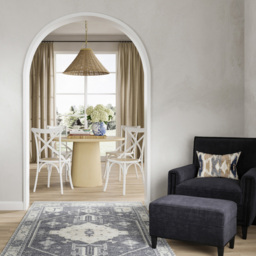 Atticus Anthracite Accent Chair - Size: Single - Black - LPD Home - Wilko - thumbnail 7