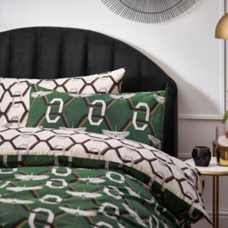 furn. Avalon King Size Green Duvet Set - Wilko - thumbnail 4