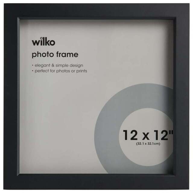 Wilko Black Box Photo Frame 12 x 12inch