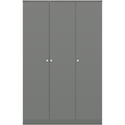 Seconique Denver 3 Door Grey Gloss Wardrobe - Size: 175 x 112 x 48cm - Wilko - thumbnail 4