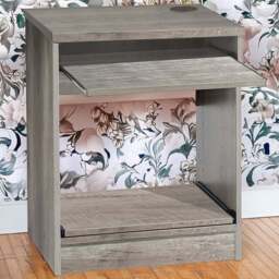 R White Cabinets Printer Desk Stand Grey - Size: 72.8 x 60 x 54cm - Wilko