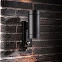 Nordlux Tin Maxi Black Double Sensor Wall Light - Size: 22 x 7.6 x 22cm - Wilko - thumbnail 3