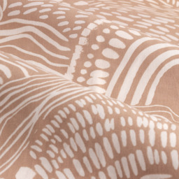 Hoem Nola Oat Abstract Eyelet Curtains 168 x 229cm - Size: W 168 x D 229cm - Brown - Wilko - thumbnail 5