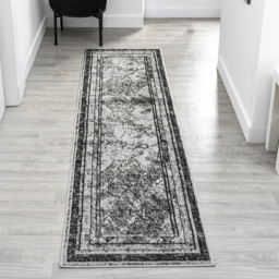 Desire Rugs Obsidian Grey Abstract Frame Rug 200 x 290cm - Size: 290 x 200 x 0.8cm - Wilko - thumbnail 7
