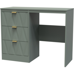 Crowndale Las Vegas 3 Drawer Reed Green Dressing Table - Wilko - thumbnail 3