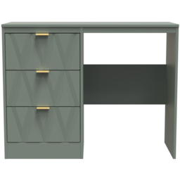 Crowndale Las Vegas 3 Drawer Reed Green Dressing Table - Wilko - thumbnail 4