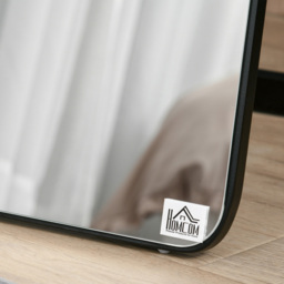 Portland Black Free Standing Wall Mirror 37 x 156cm - Size: 156 x 37cm - Wilko - thumbnail 4