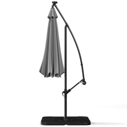 Living and Home Grey LED Cantilever Parasol with Cross Base and Square Base 3m - Size: 260 x 300 x 300cm - Wilko - thumbnail 5