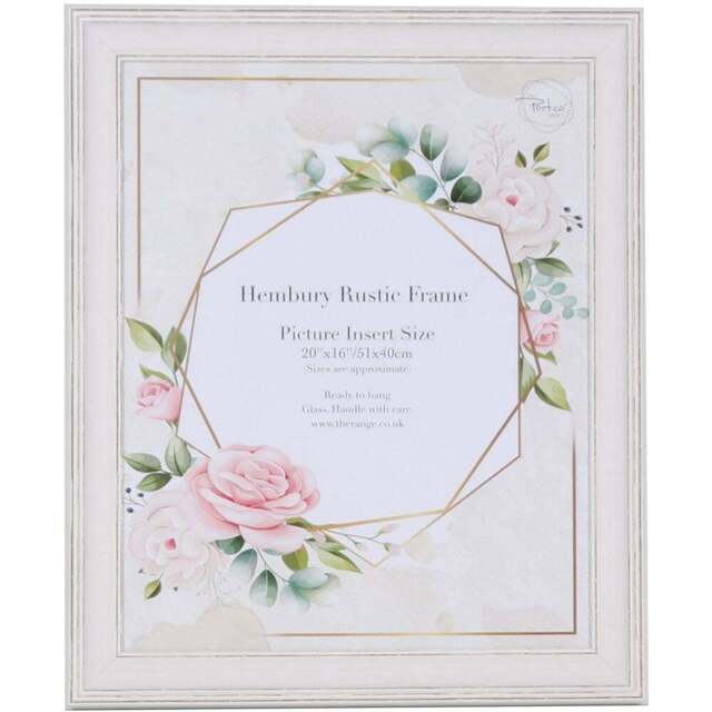 Hembury Rustic Photo Frame 20 x 16 inch - Brown - The Port. Co Gallery - Wilko - image 1