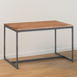 Julian Bowen Tribeca 4 Seater Walnut Dining Table - Black - Wilko - thumbnail 1