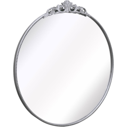 The Crown Silver Metal Wall Mirror 100 x 100cm - MirrorOutlet - Wilko - thumbnail 4