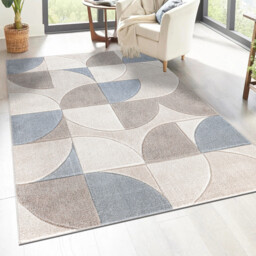 Milano Round Curve Rug  - Natural/120cm - Wilko - thumbnail 2
