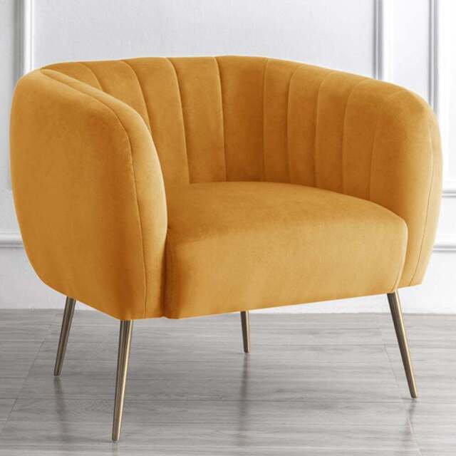 Artemis Home Matilda Yellow Accent Chair - Size: Single - Wilko - image 1