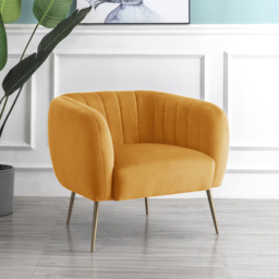 Artemis Home Matilda Yellow Accent Chair - Size: Single - Wilko - thumbnail 4